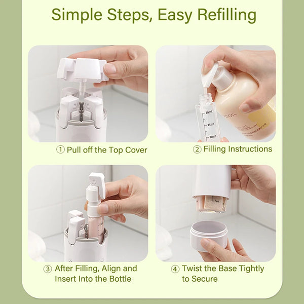 QuadFlow – 4-in-1 Travel Dispenser